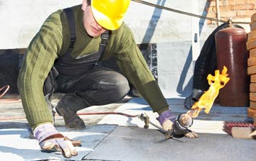 Little Thurlow Green flat roof construction